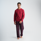 Men's Red Pajama Set-MPJL198