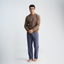 Men's Brown Pajama Set-MPJL177