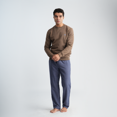 Men's Brown Pajama Set-MPJL177