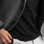 Grey Texture Blazer-MJKC419