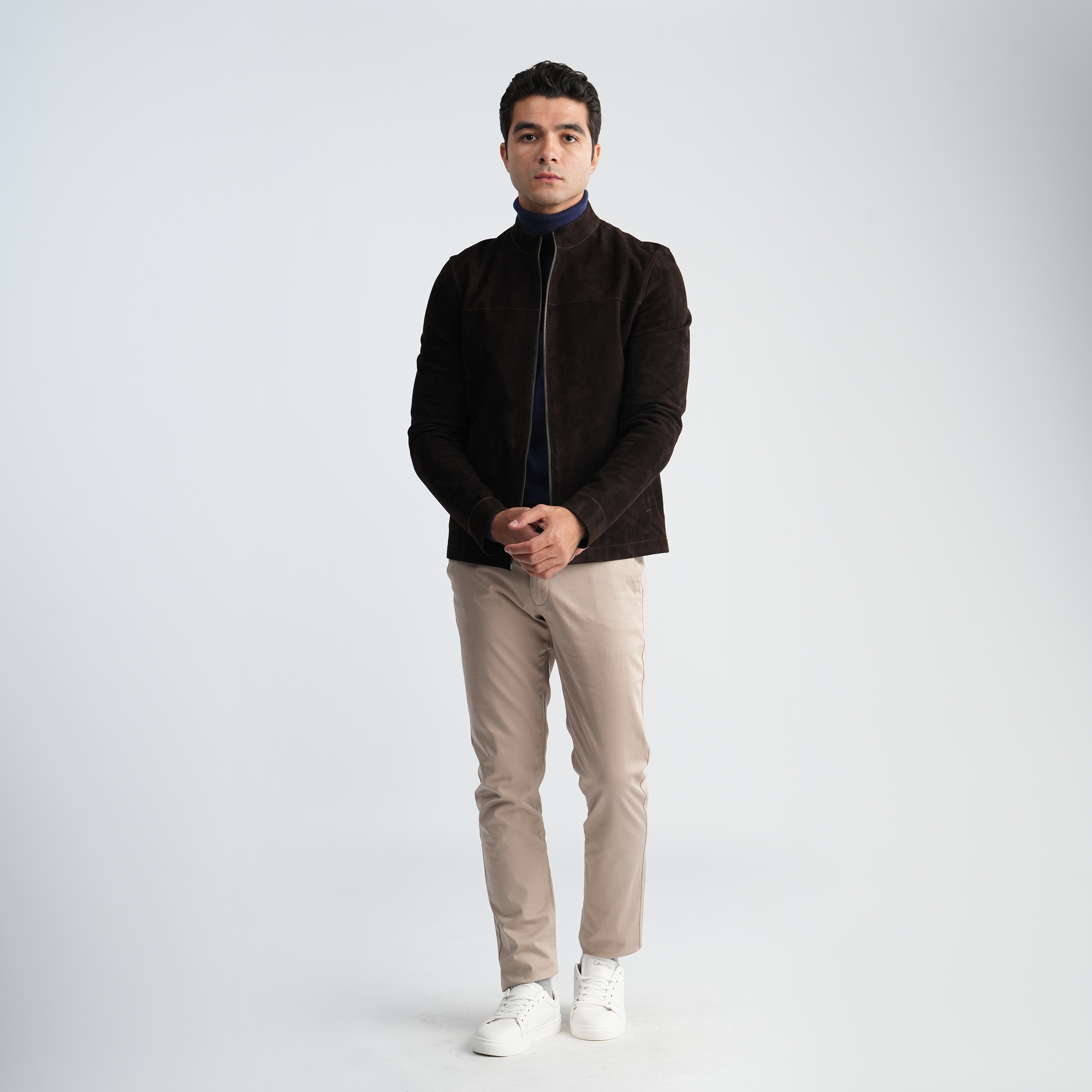 Men's Gabardine Beige Pants-MPT198 Main image