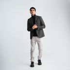 Dark Grey Wool Blazer-MJKC418