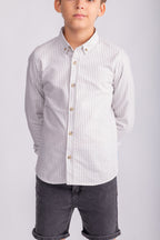 Boys Cotton Striped Shirt