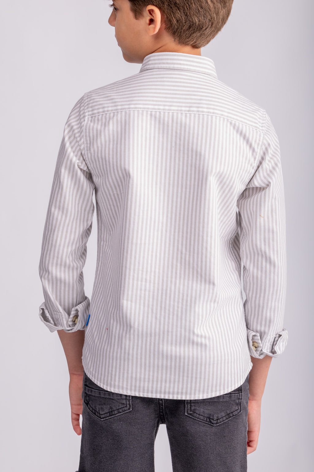 Boys Cotton Striped Shirt
