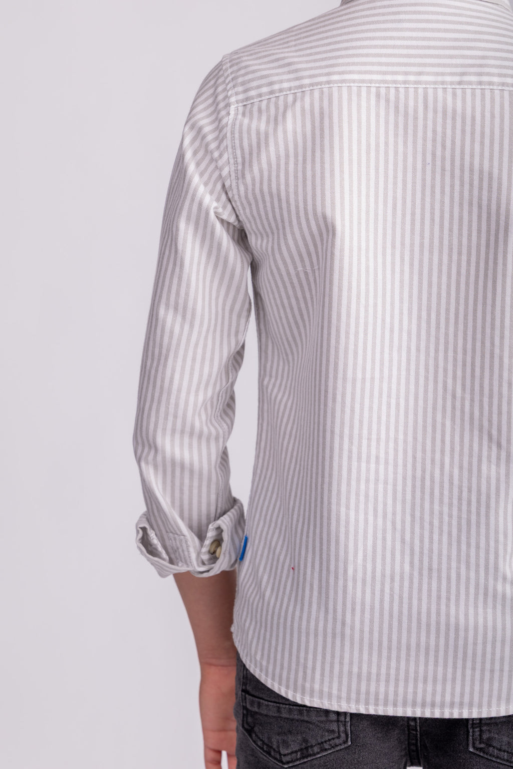 Boys Cotton Striped Shirt