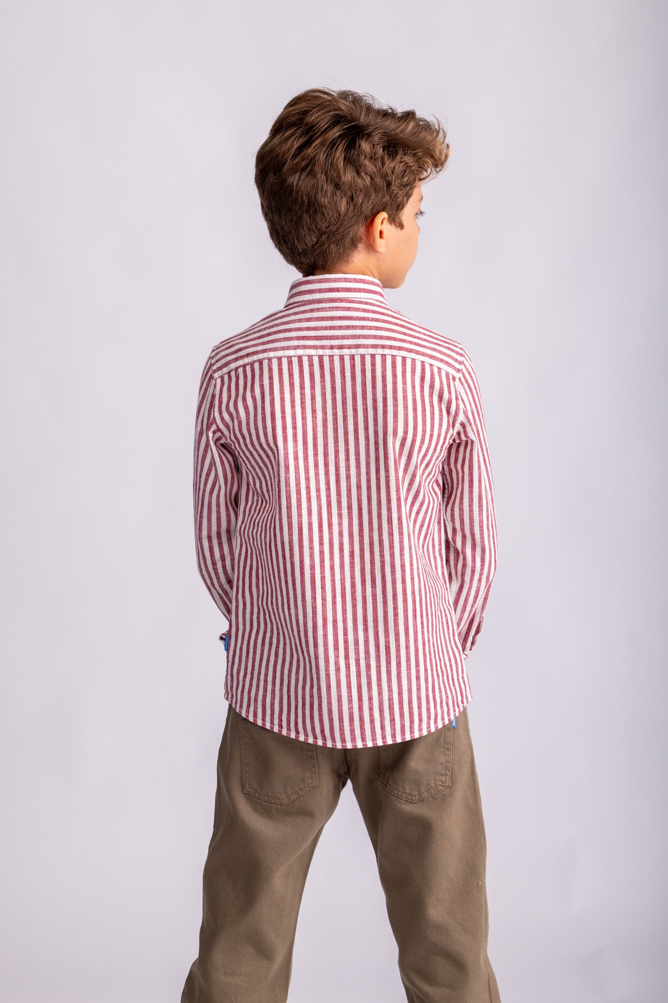 Boys Cotton Striped Shirt