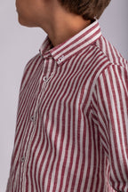 Boys Cotton Striped Shirt