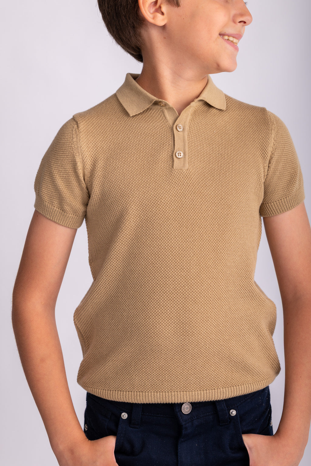 Boys Knit Polo Shirt