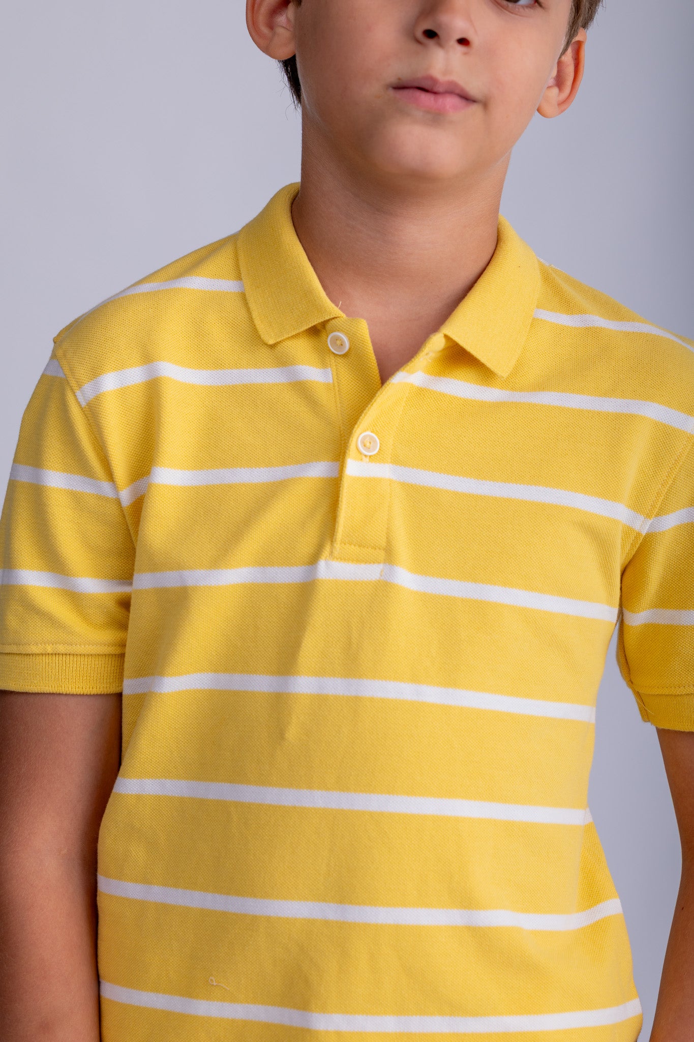 Boys Striped Polo Shirt