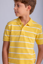 Boys Striped Polo Shirt
