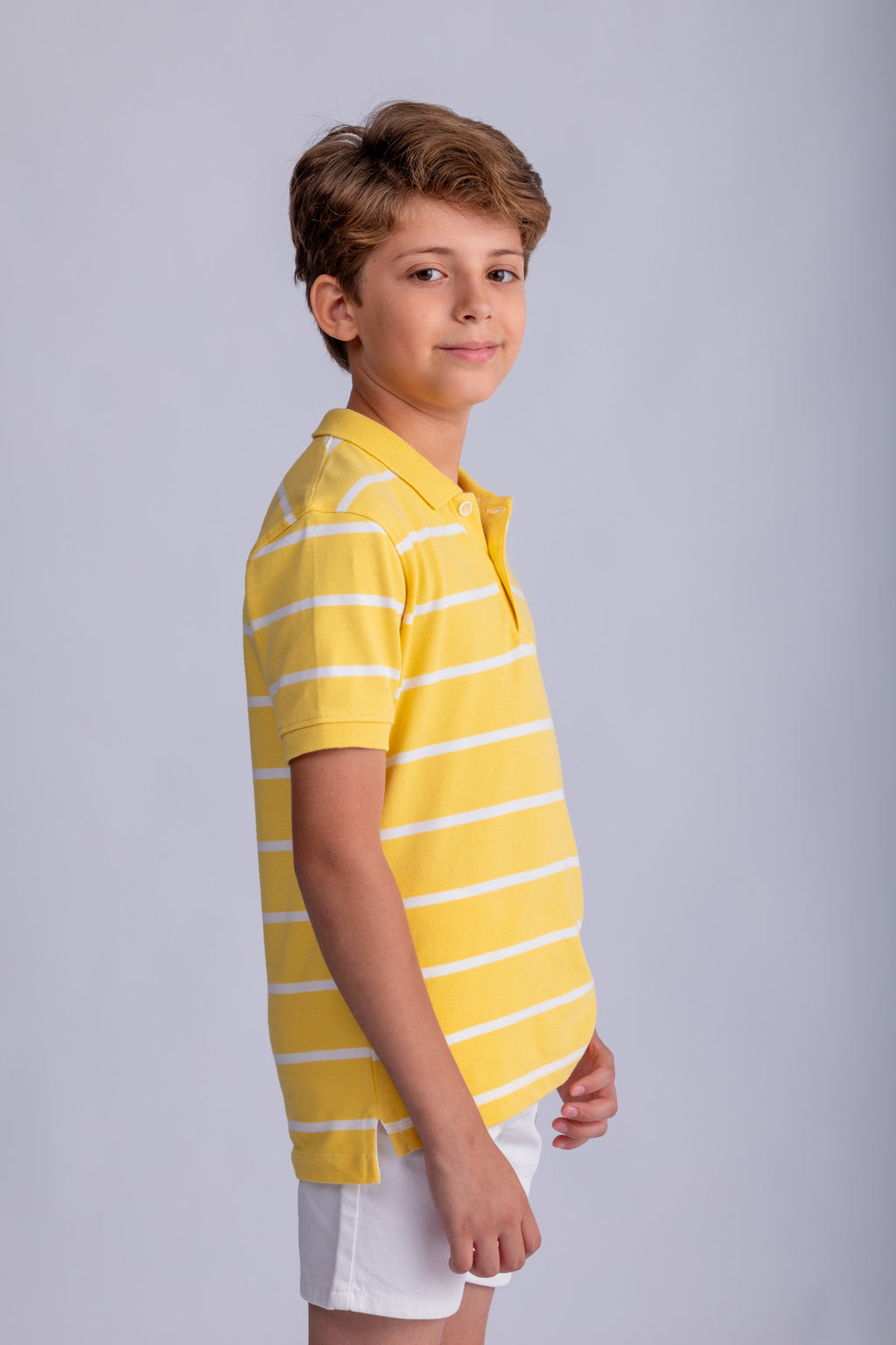 Boys Striped Polo Shirt