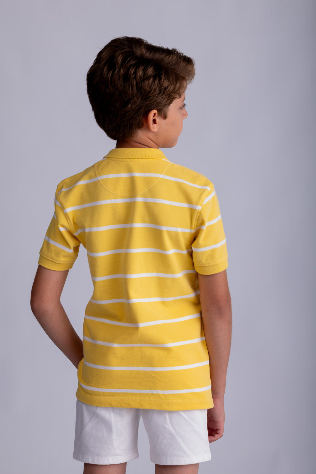 Boys Striped Polo Shirt