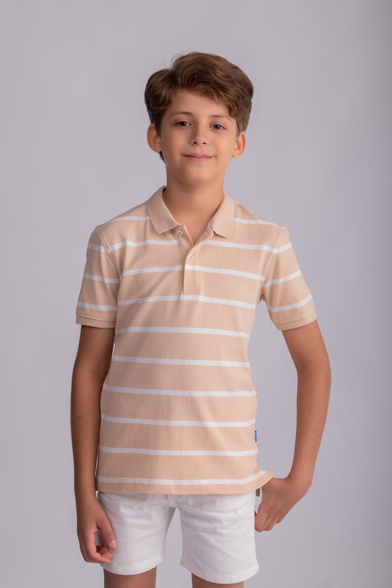 Boys Striped Polo Shirt