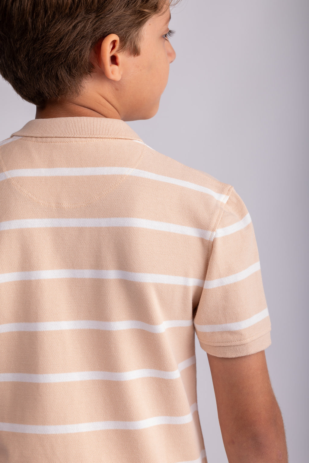 Boys Striped Polo Shirt