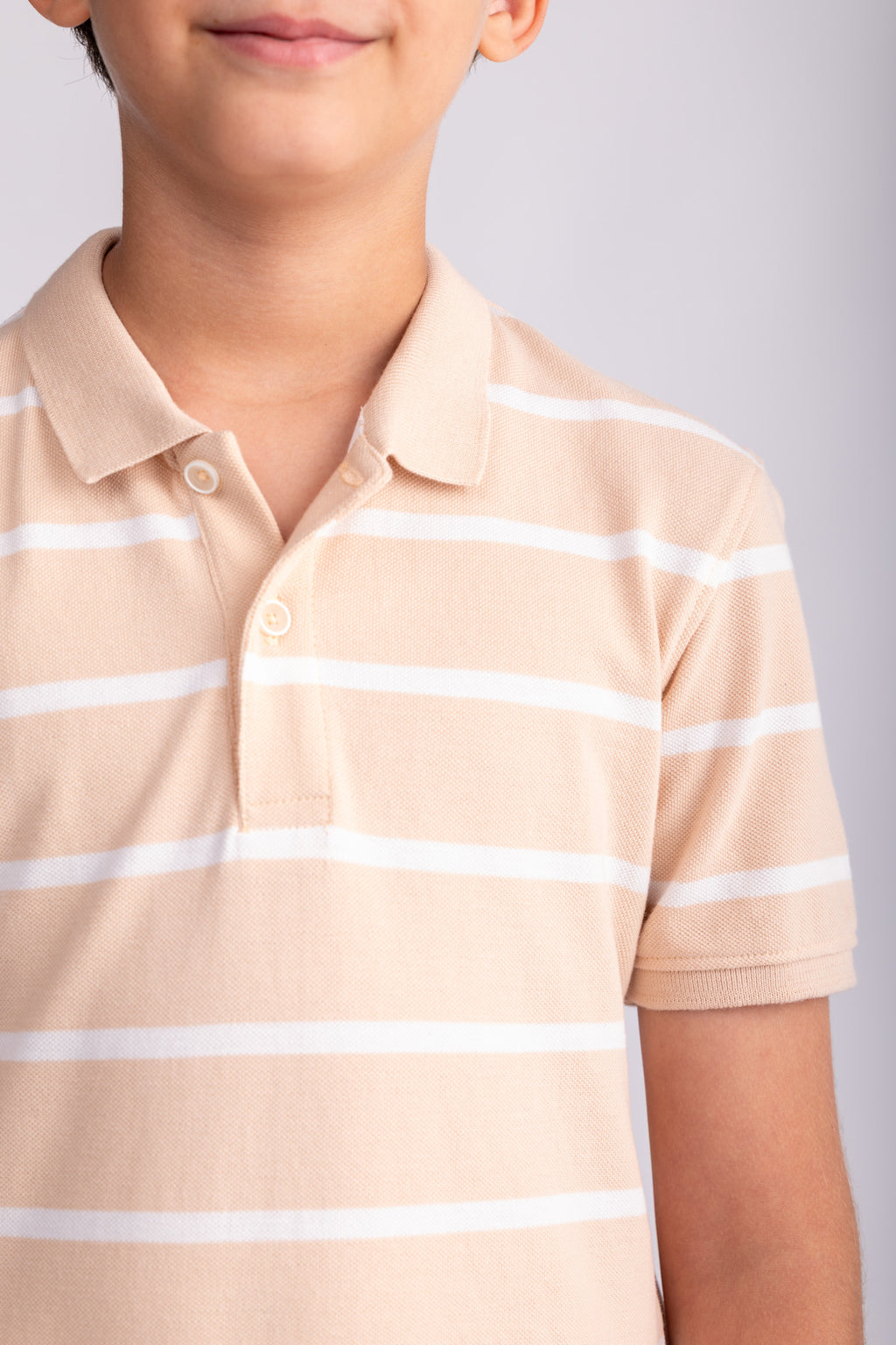 Boys Striped Polo Shirt
