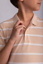 Boys Striped Polo Shirt