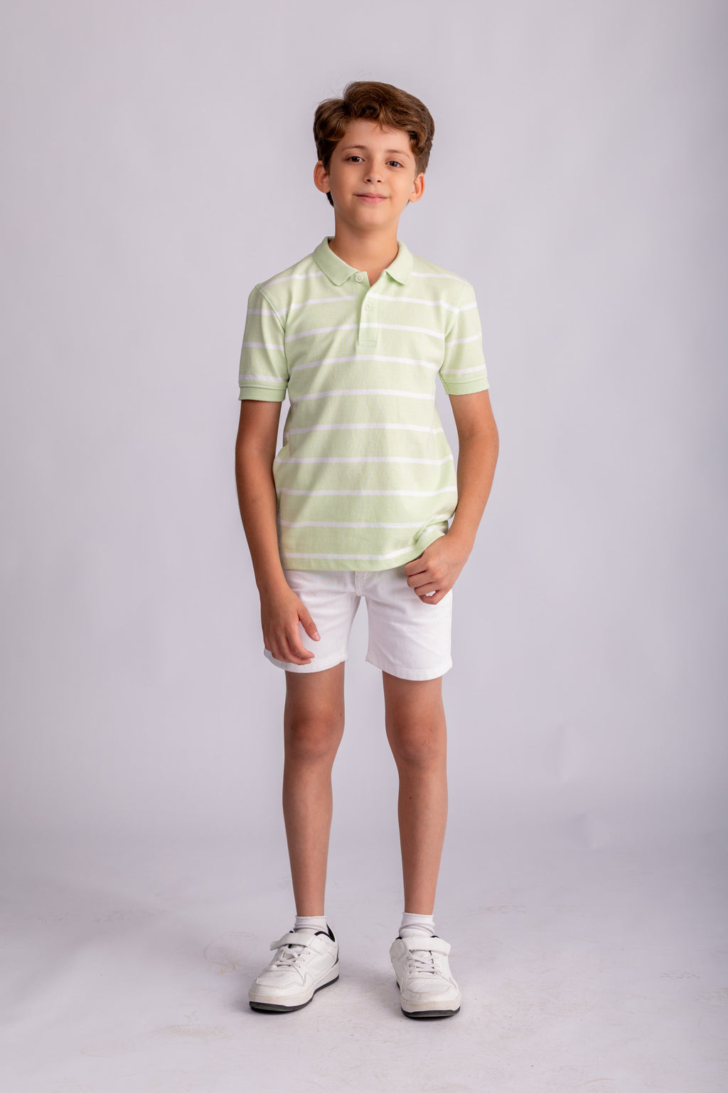 Boys Striped Polo Shirt