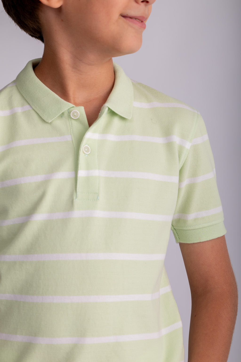 Boys Striped Polo Shirt