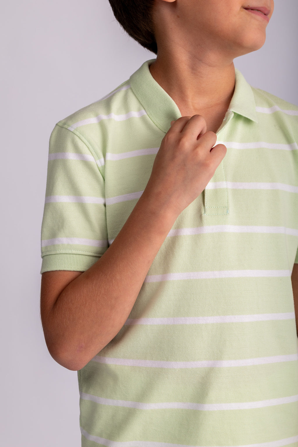 Boys Striped Polo Shirt