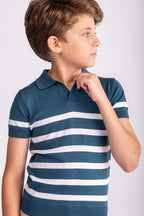 Kids Striped Polo Shirt