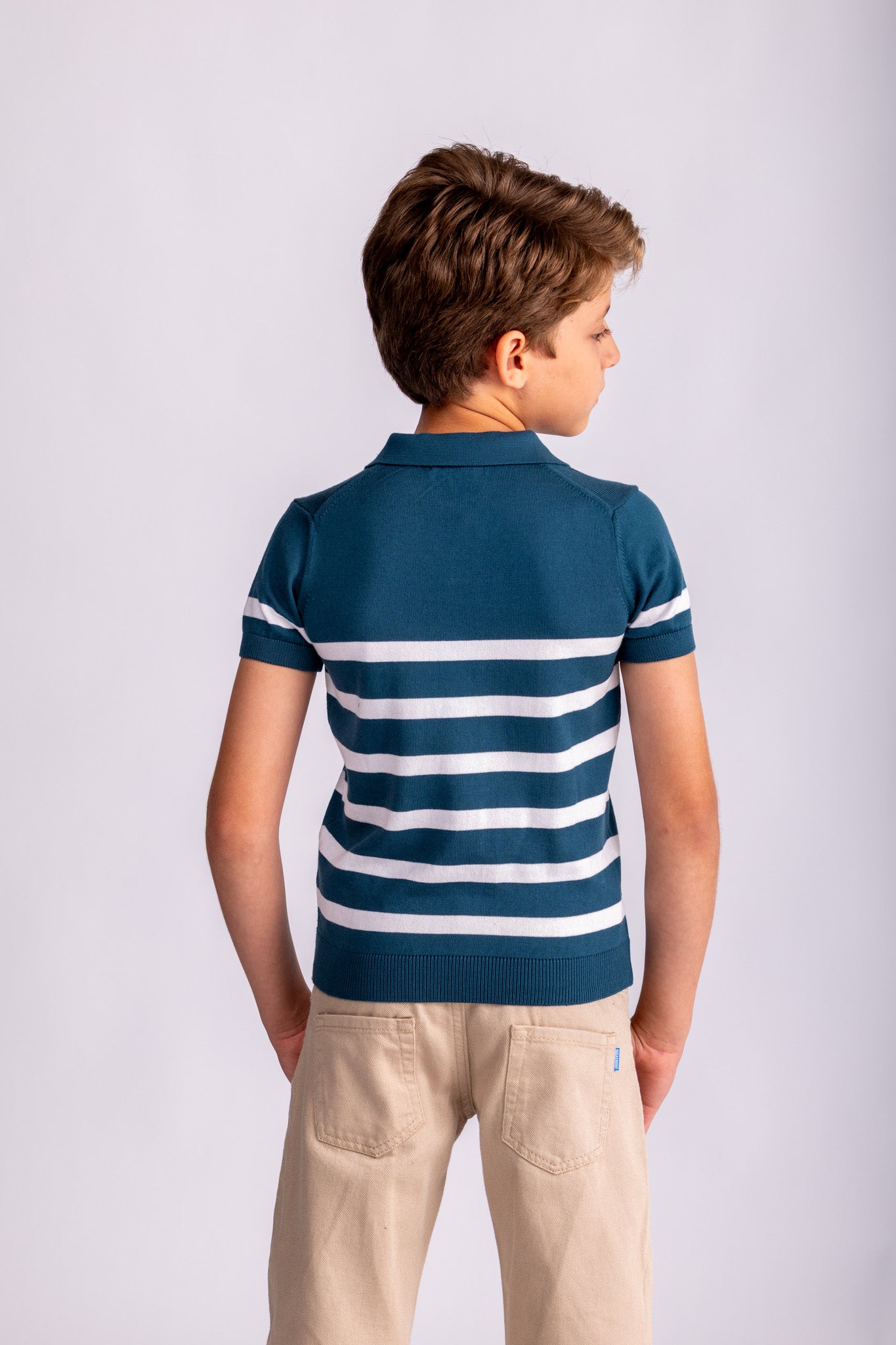 Kids Striped Polo Shirt