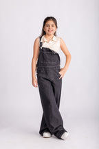 Girls Casual Denim Jumpsuit