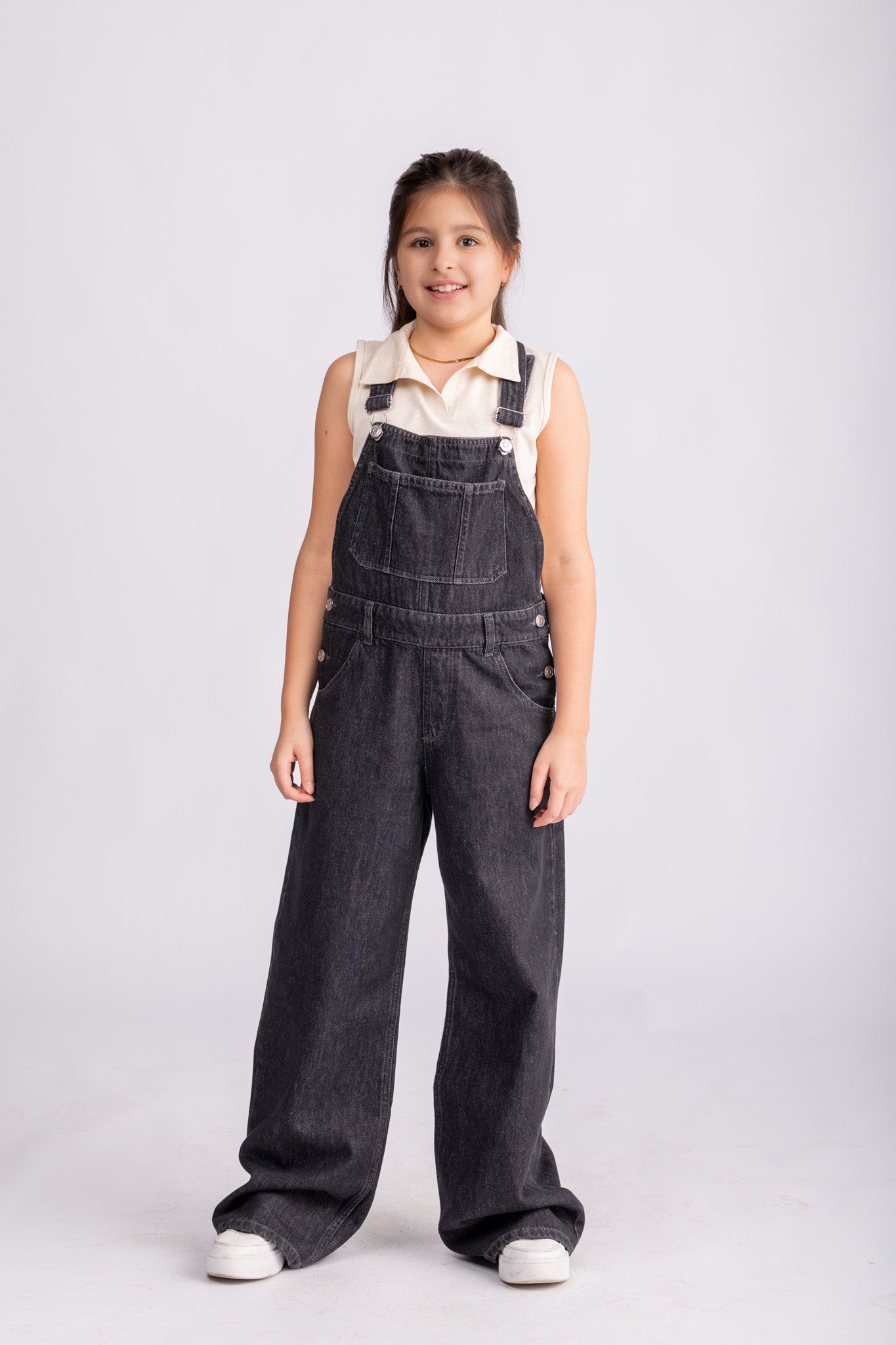 Girls Casual Denim Jumpsuit Secondary image