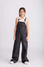Girls Casual Denim Jumpsuit