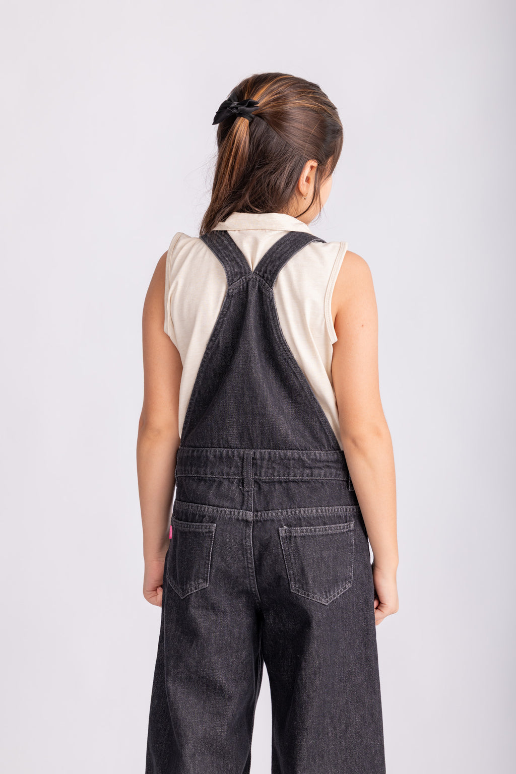 Girls Casual Denim Jumpsuit