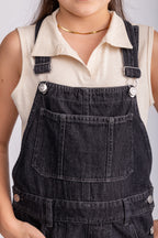 Girls Casual Denim Jumpsuit
