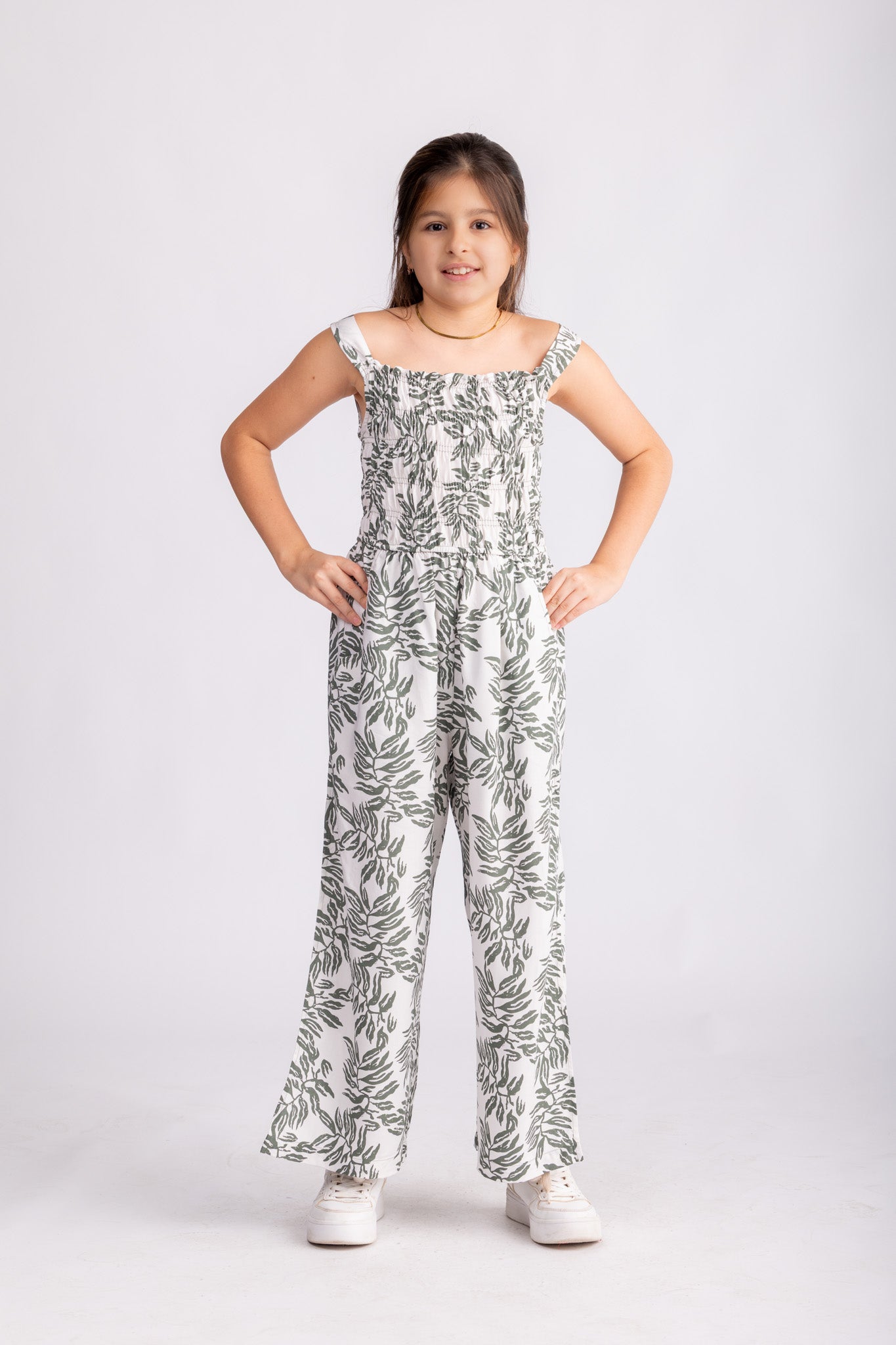 Girls Printed Jumpsuit