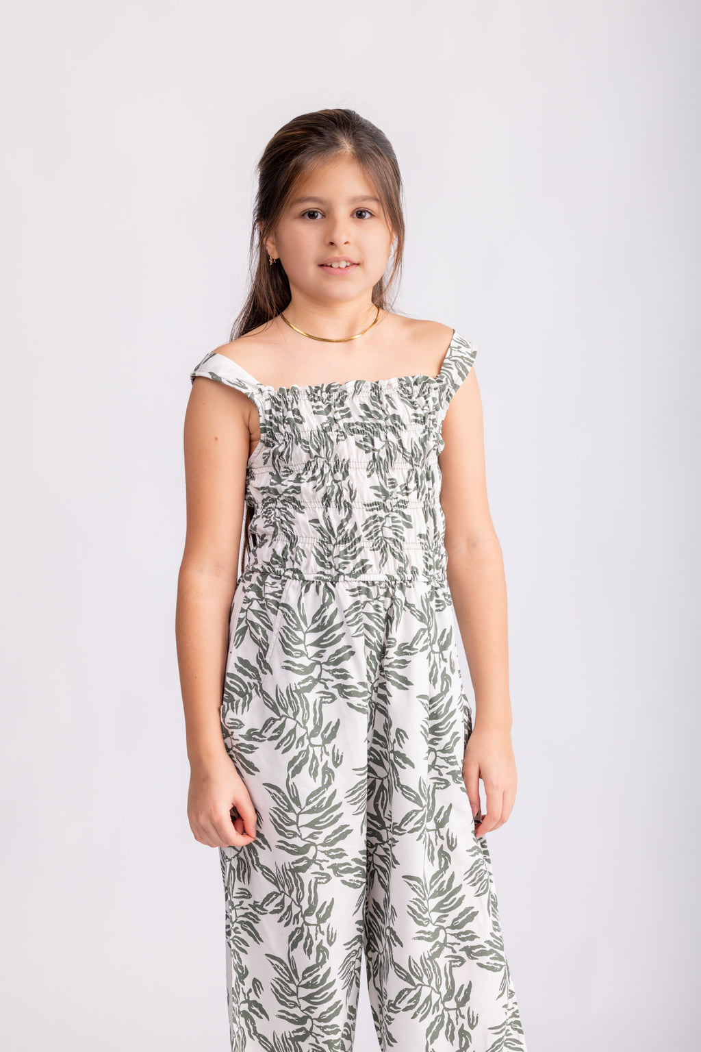 Girls Printed Jumpsuit