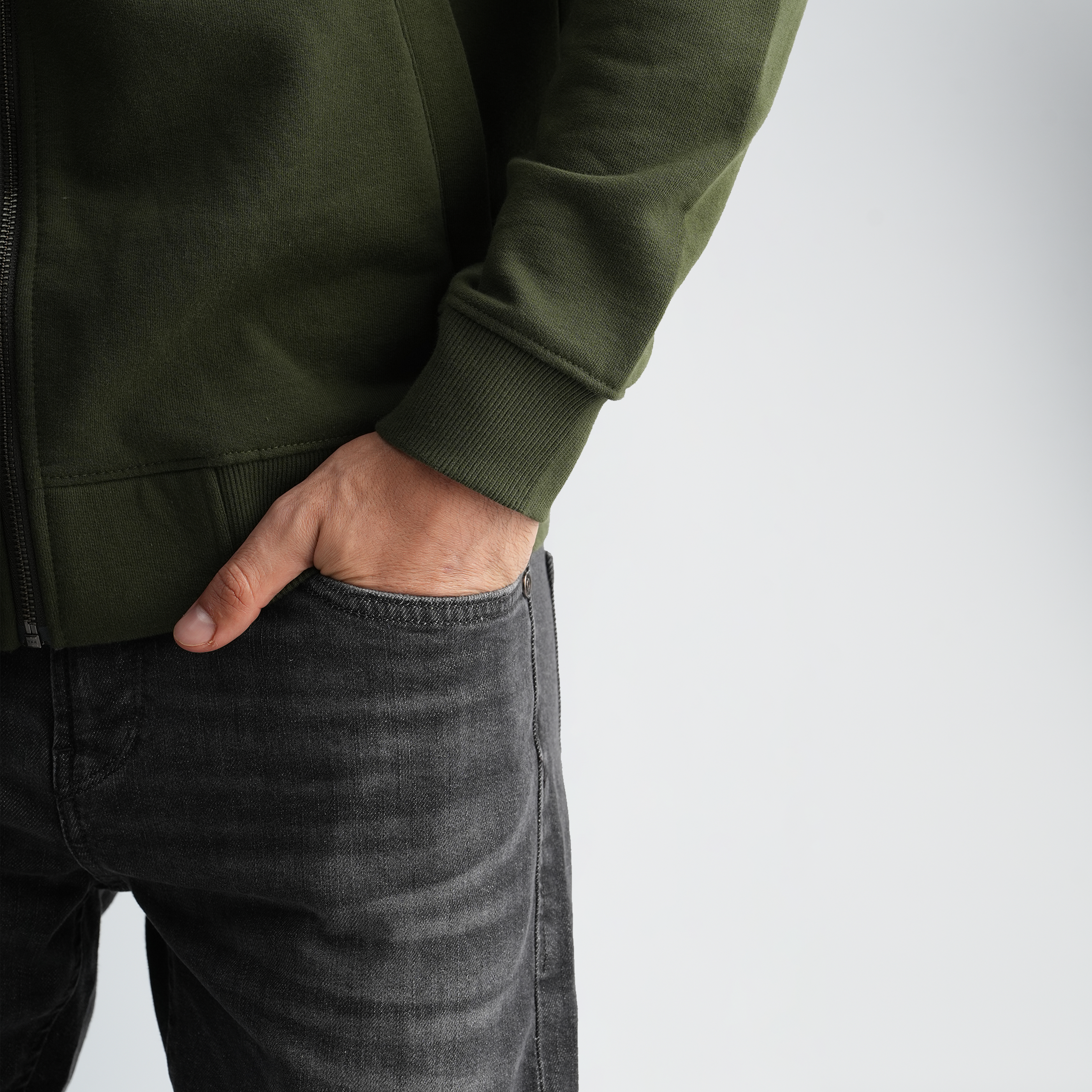 Men's Olive Sweatshirt-MSW-55