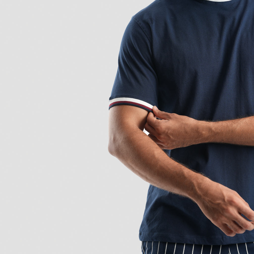 Navy pajama set -MPJS-68S - Naga Homme