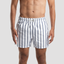 White Striped Swim Short (MSM-14) - Naga Homme