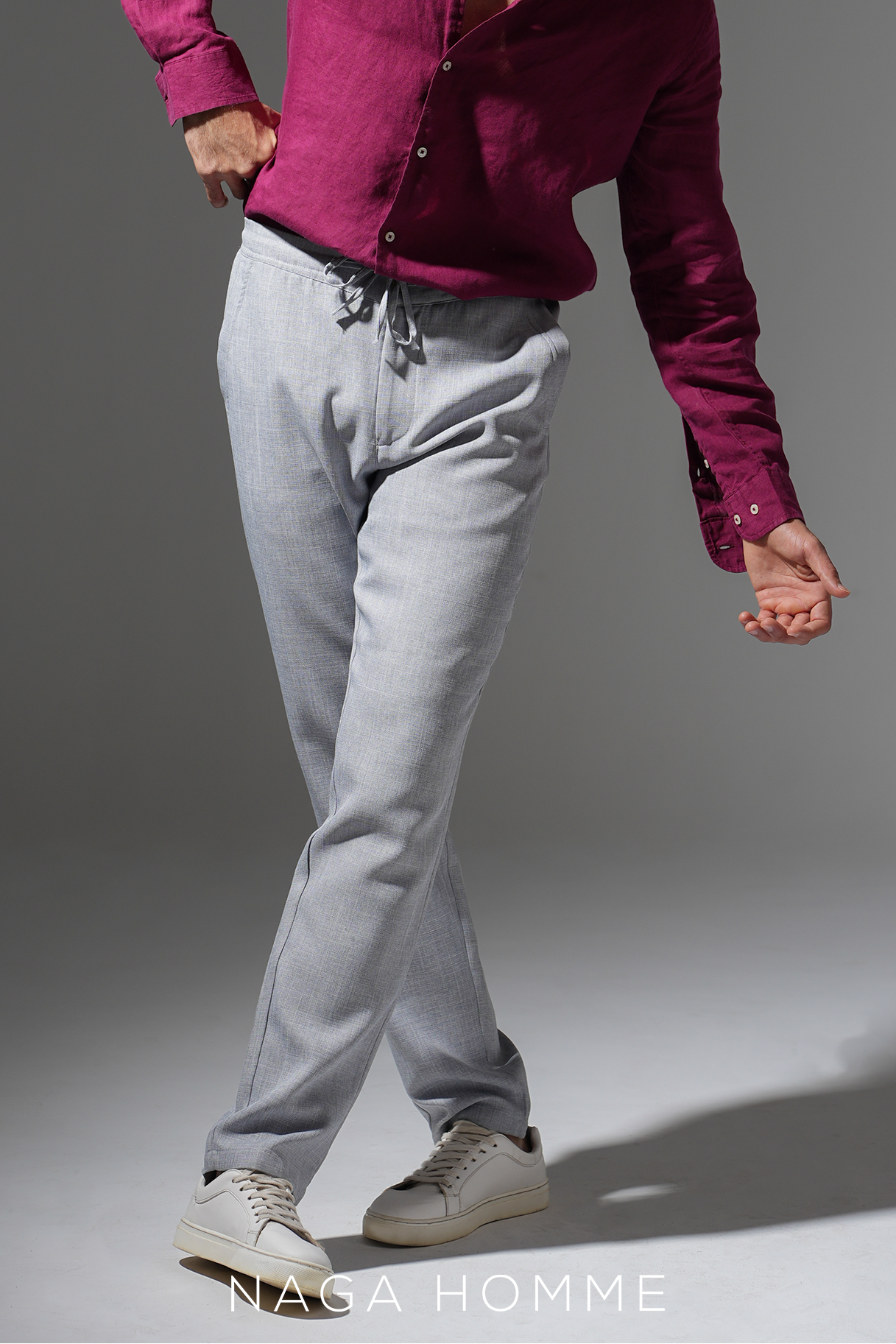 Grey Linen Pants for Men – MPT226