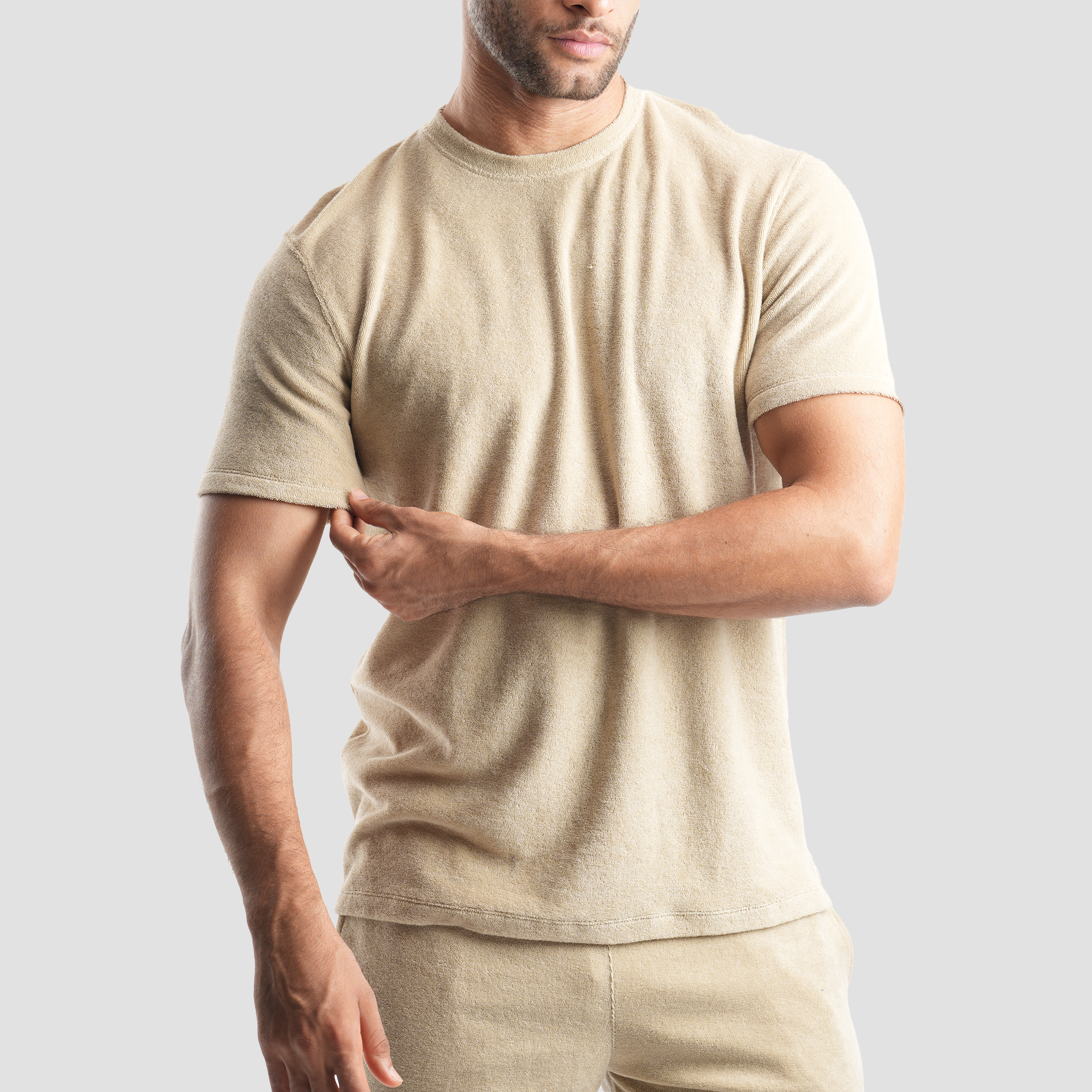 Beige Beach Towel Set - Naga Homme