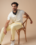 OFF White Plain Short Sleeves Polo - (Mpo141)