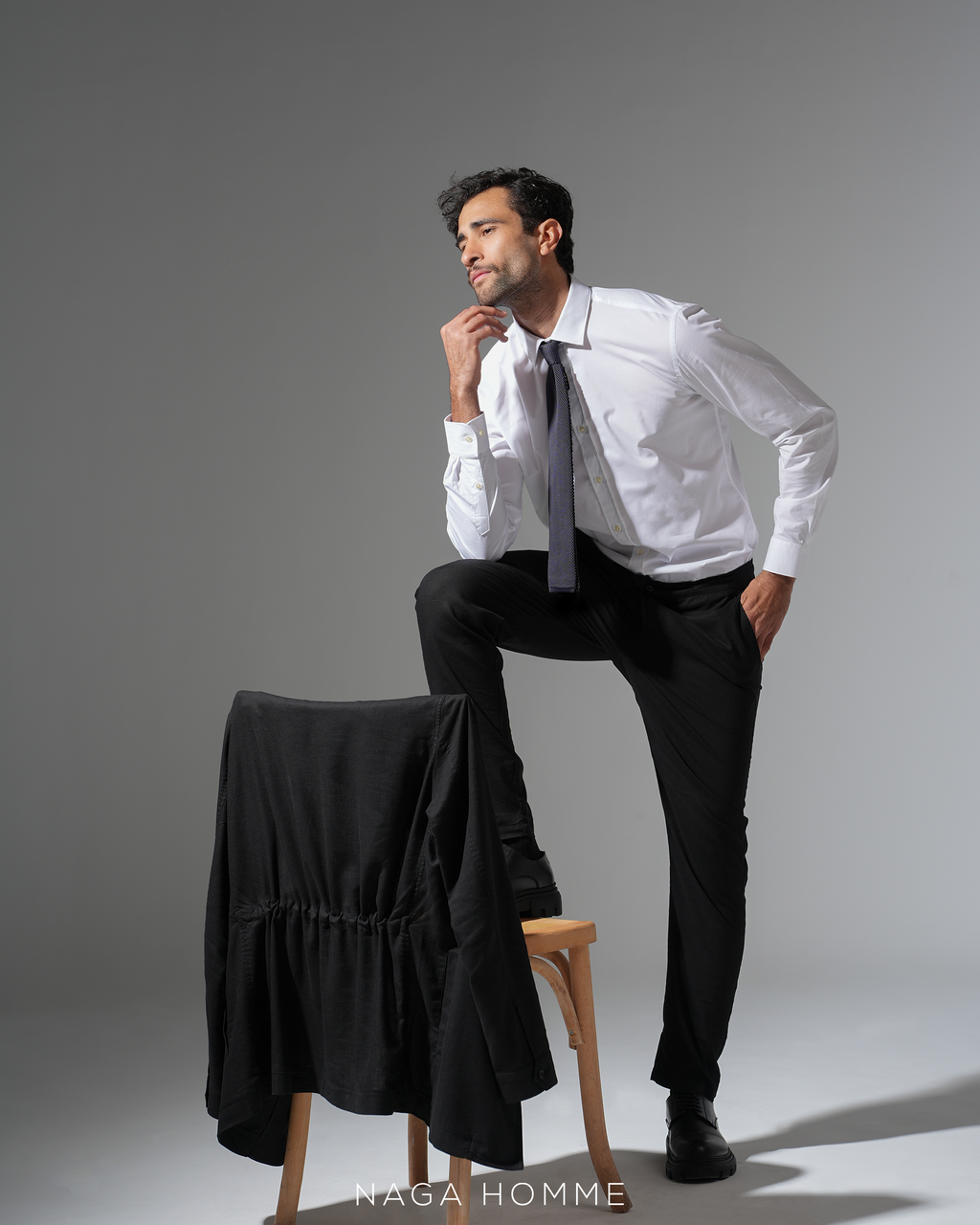 Black Summer Linen Suit