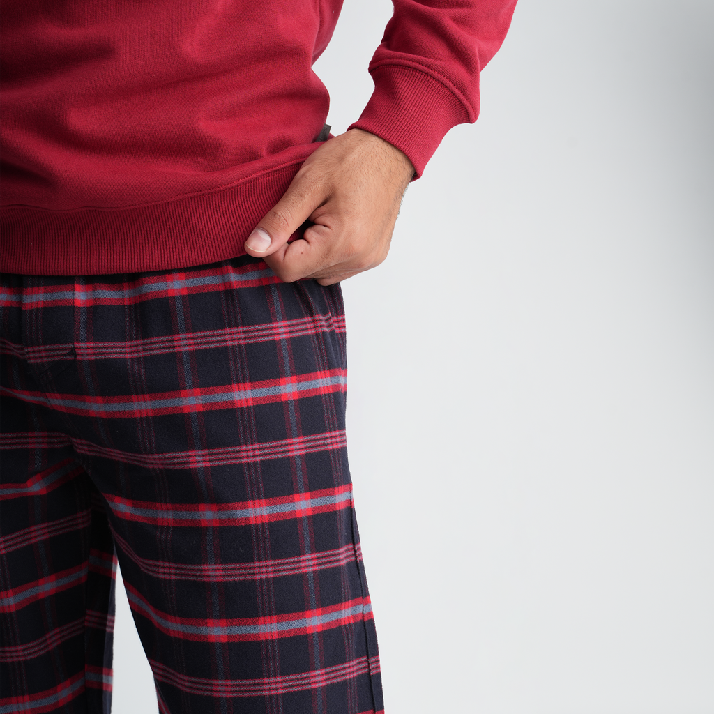 Men's Red Pajama Set-MPJL198