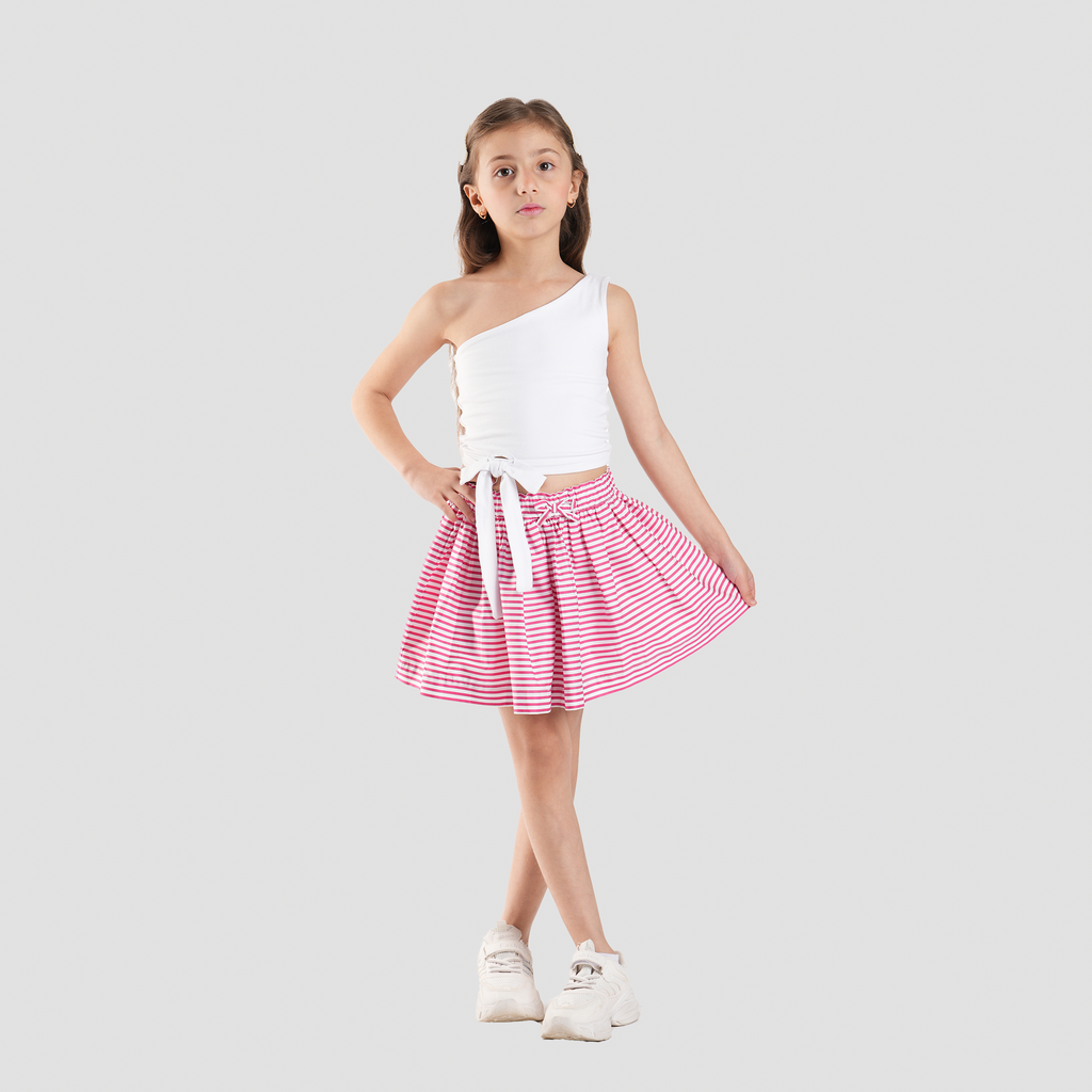 Pink Striped Skirt-GSK-55S - Naga Homme
