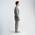 Men's Grey Pajama Set-MPJL147