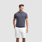 Men's Short sleeve navy polo-MPO137s - Naga Homme