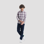 White*Blue Boys Shirt-BSH142 - Naga Homme