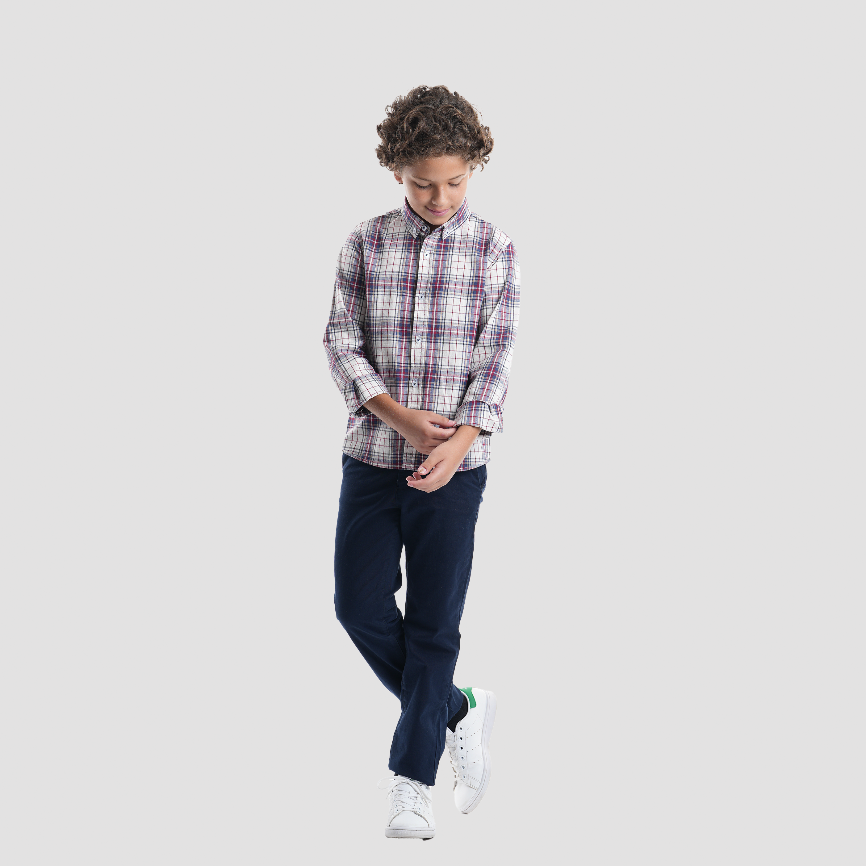 White*Blue Boys Shirt-BSH142 - Naga Homme