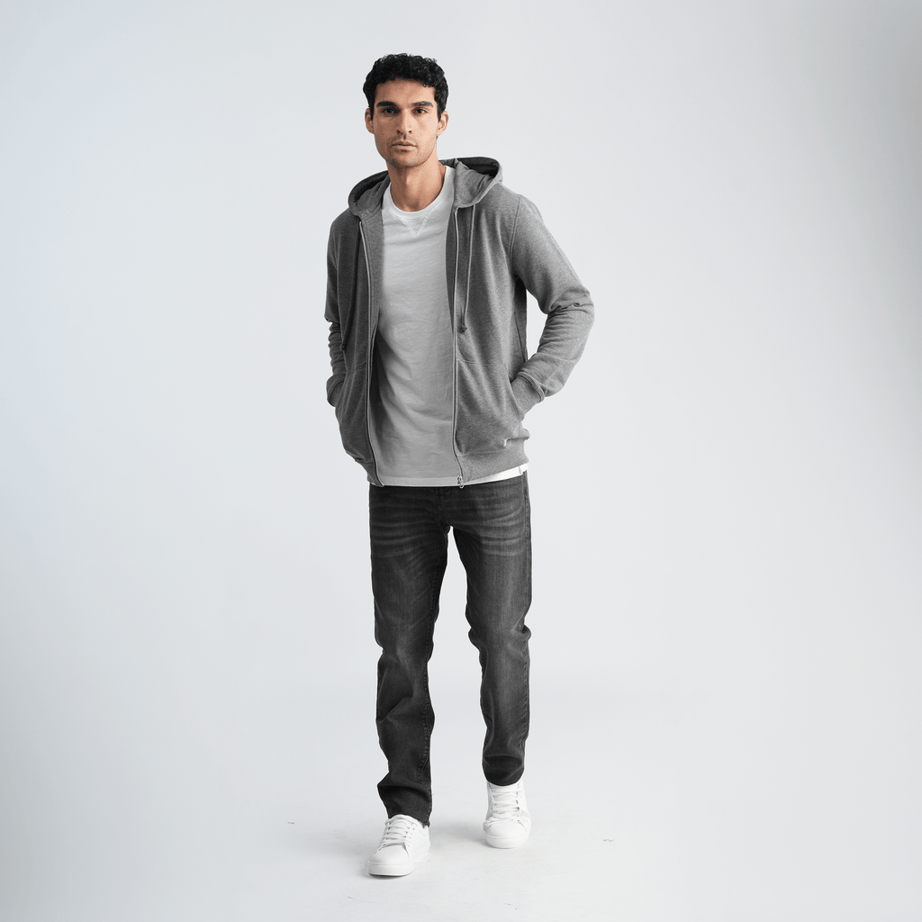 Men's Grey Hoodie-MSW-70