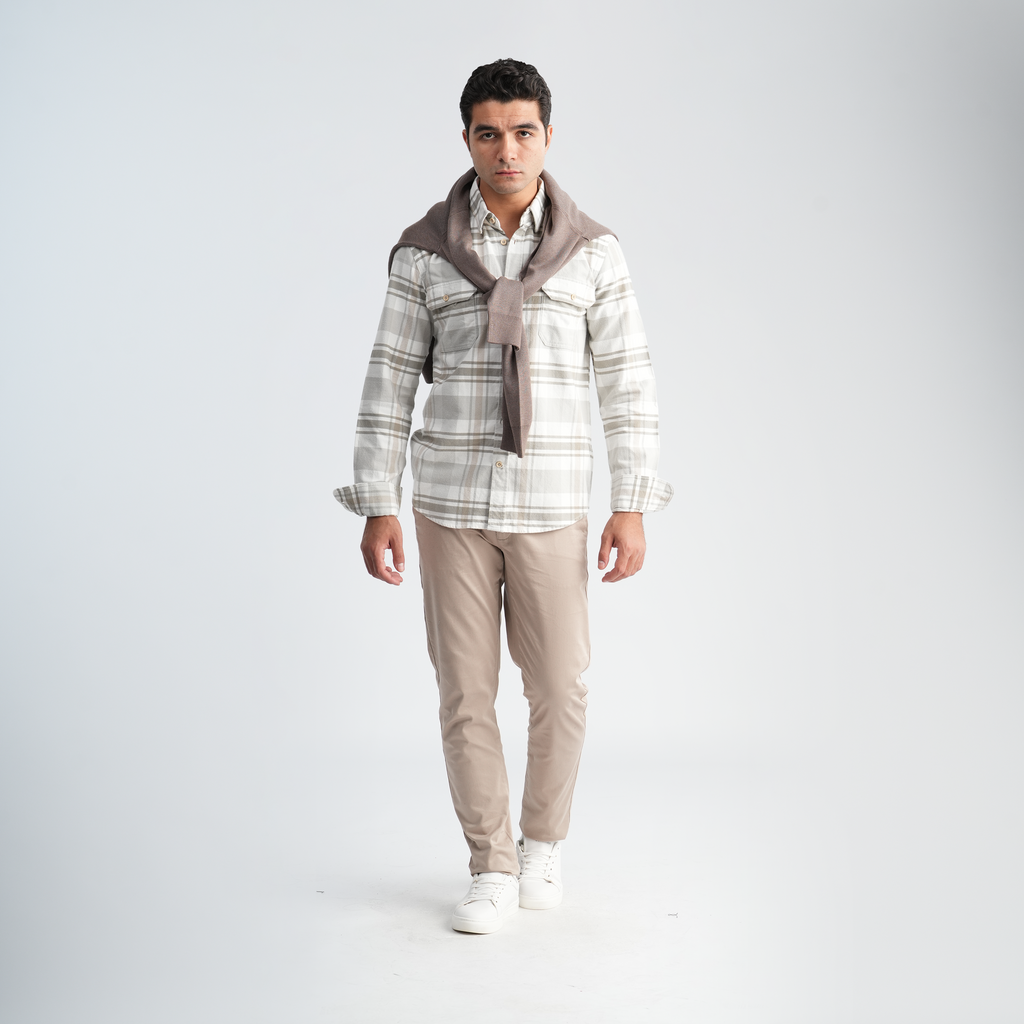 Men's Plaid Shirt-MSH0104