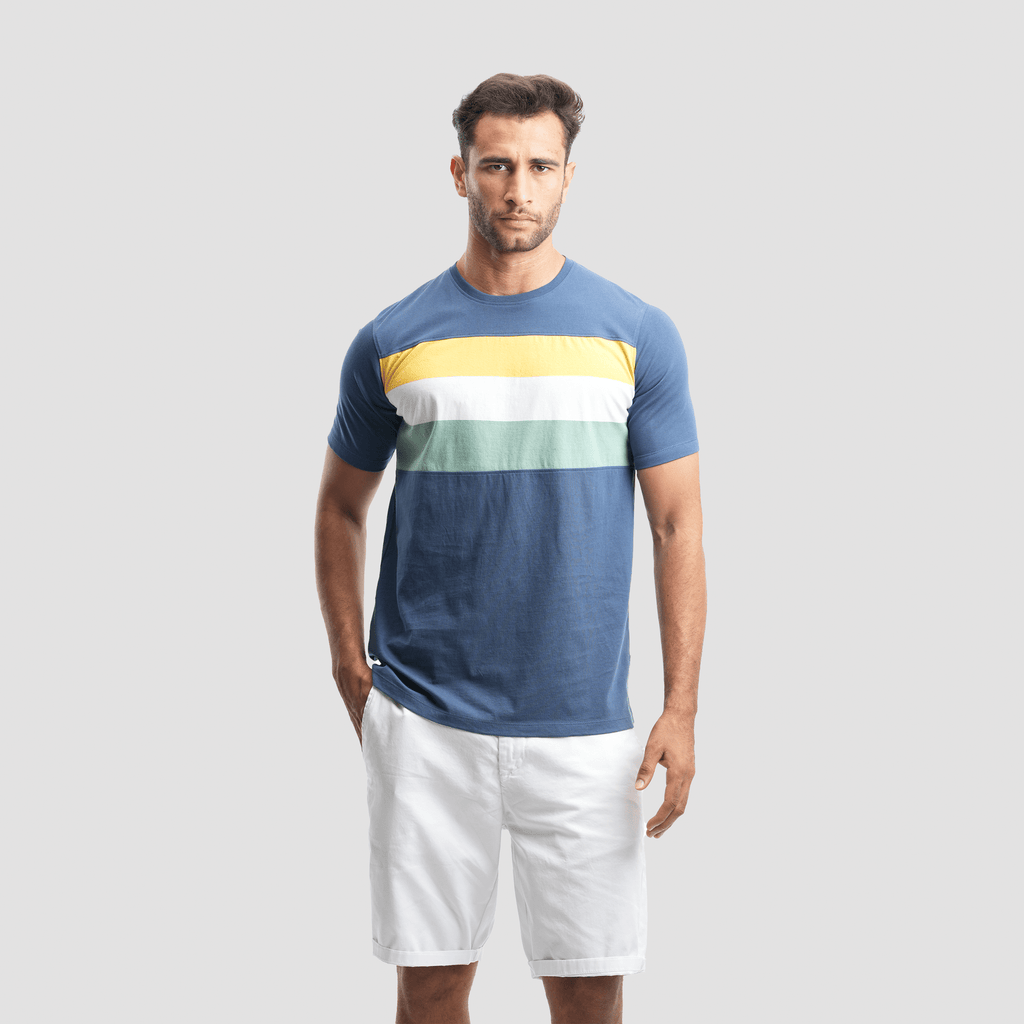 Men's Striped T-Shirt (MTS-41) - Naga Homme