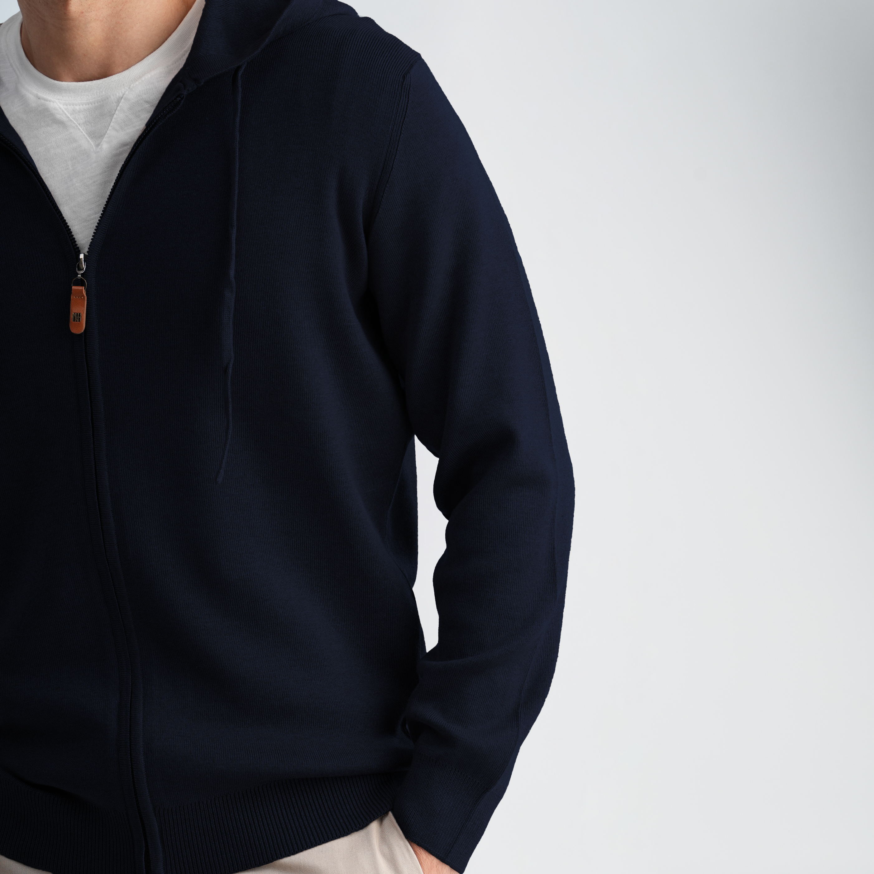 Men's Knit Hoodie-MPLFSH-30