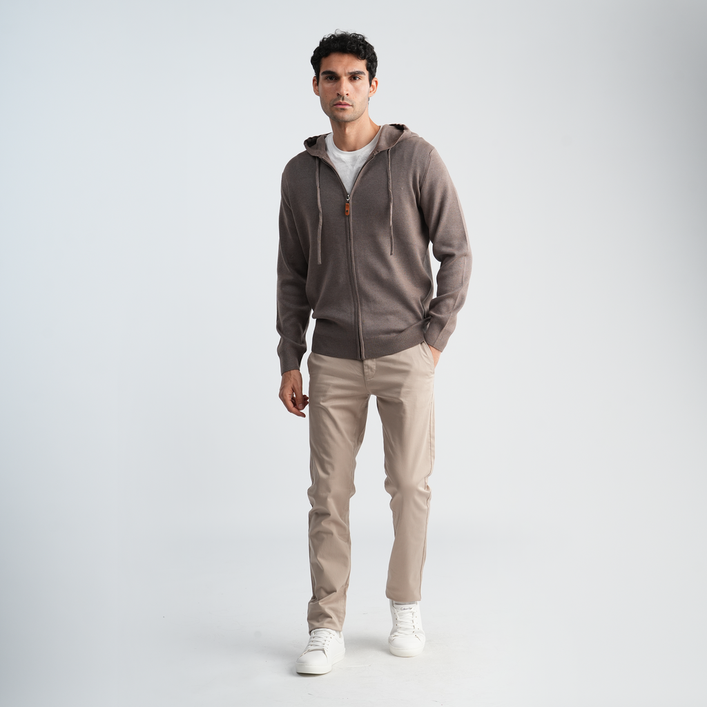 Men's Knit Hoodie-MPLFSH-30
